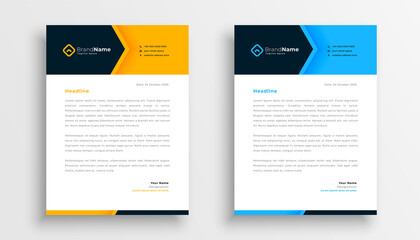Wall Mural - modern business letterhead template design