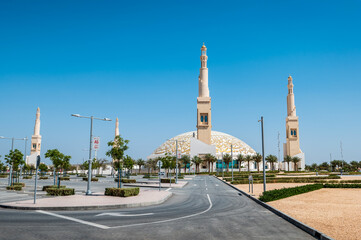 Wall Mural - Sheikh Khalifa Bin Zayed mosque in Al Ain city of the Abu Dhabi Emirate