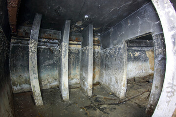 chambres de bunker vides abandonnées