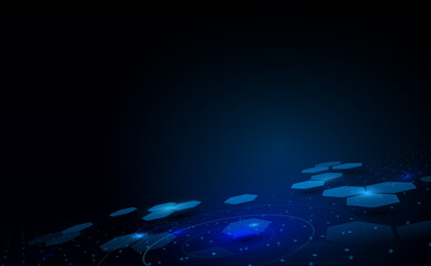 Aufkleber - Abstract technology digital hi tech concept background. Vector illustration