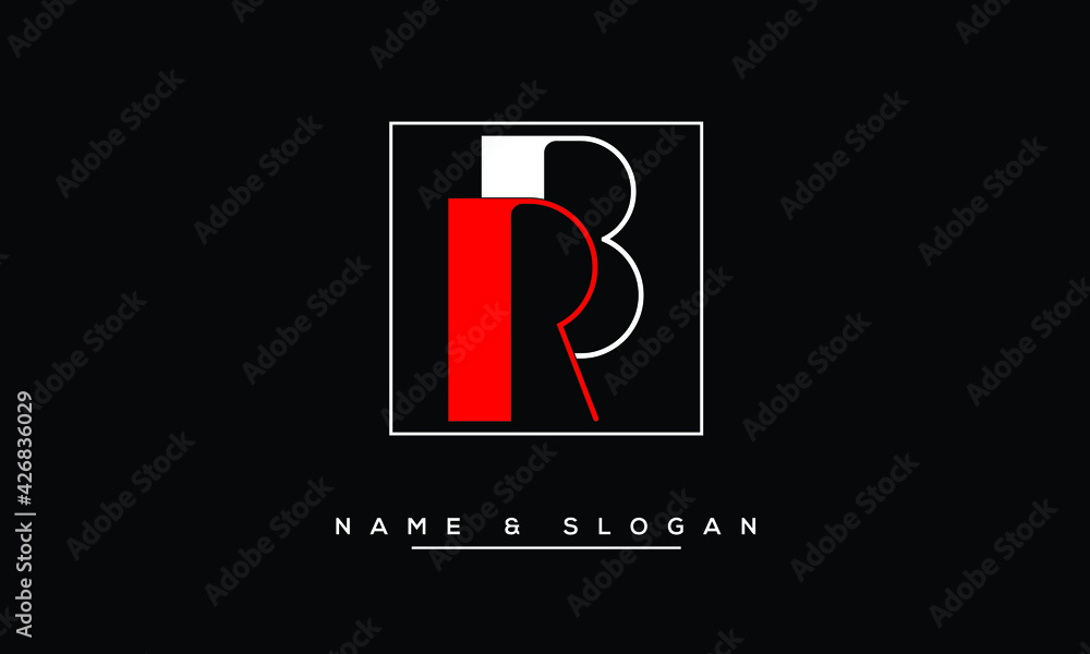 RB, BR, R, B Abstract Letters Logo Monogram Stock Vector | Adobe Stock