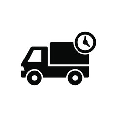 Canvas Print - Delivery time icon