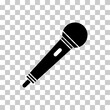 © koblizeek - Microphone icon, audio speech symbol, record concert sign, web button design, karaoke flat speak