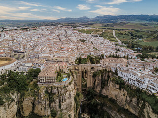 Wall Mural - Aerial view of Ronda, Spain