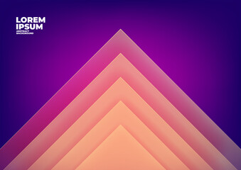 Wall Mural - abstract triangle overlap purple background with space for text and message.