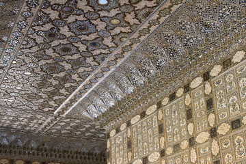 detail of the ceiling at palace 