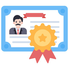 A trendy vector design icon of business diploma