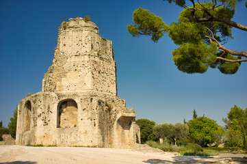 Tour Magne, Nimes, Provence, France.