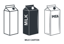 Milk Carton Vector, Milk Carton Template Clipart, Milk Carton Packaging Vector, Milk Carton Design Clipart, Packaging Template Design