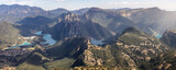 Fototapeta Góry - Llosa del Cavall Reservoir seen from the Codo Viewpoint, Solsones, Catalonia