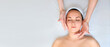 Spa procedure of face massage.