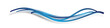 Blau Welle Wellen Band Banner Hintergrund 
