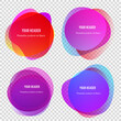 © Yuriy Bogdanov - Abstract liquid shape. Fluid blur shapes designbeffect soft transition. Isolated gradient waves with geometric lines, dots. Vector illustration eps10 texture for banners, logo, flyer, presentation