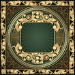 © alex_bond - Golden ornate decorative vintage design card