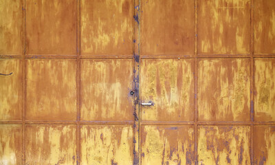 Canvas Print - Rust texture on metal wall