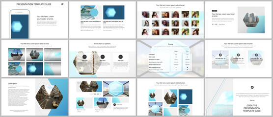 Wall Mural - presentation design vector templates, multipurpose template for presentation slide, flyer, brochure 