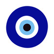 © AndS - Glass islamic, greek amulet. Evil eye protection sign.