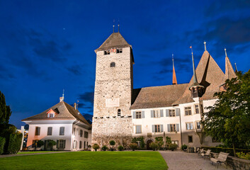 Wall Mural - Spiez Castle in Switzerland