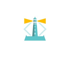 Wall Mural - Lighthouse logo
