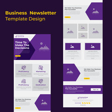 Colorful Latest Business Strategy Discussions Email Newsletter Template