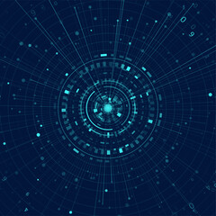 Abstract infographics visualization