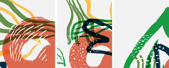 Social media abstract backgrounds. Abstract hand drawn doodles. Vector illustration for covers, banners, flyers