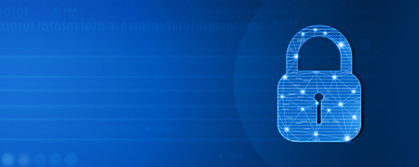 Internet security concept background. Digital illustration.