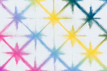 Sticker - Rainbow tie dye pattern background