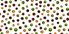 Kitchen Textile Design. Multi-colored Peppercorns. A Mixture Of Peppers. Seamless Pattern. Allspice Peas. Italian Pizza