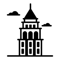 Canvas Print - ann arbor, us state solid icon