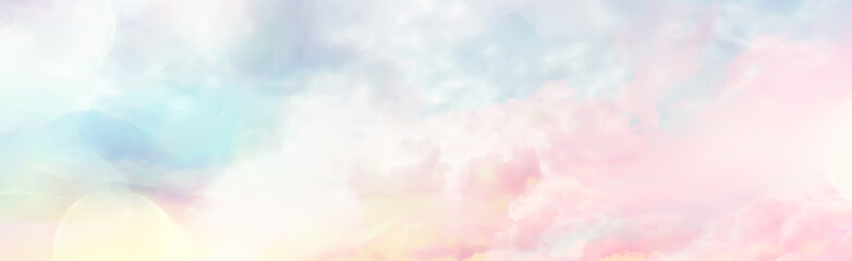 Wall Mural - clouds watercolor tint, pink clouds gradient background sky, atmosphere air freedom