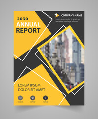 Vector business   annual report brochure flyer design template