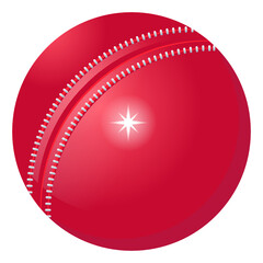 Sticker - 
Trendy design icon of cricket ball, hard ball vector 

