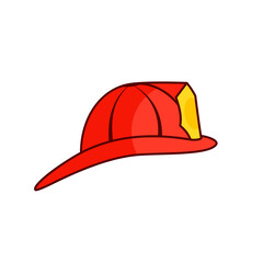 Canvas Print - firefighter hat icon. clipart image isolated on white background