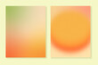 Ripe apricot. Gradient backgrounds with grainy textured orange-green colors. For brochure covers, flyers, booklets, branding and other projects. Vector, can be used for web and print.