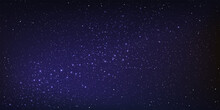 Beautiful Galaxy Background With Nebula Cosmos, Stardust And Bright Shining Stars In Universal, Vector Illustration.