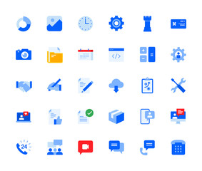 Wall Mural - business icons set for personal and business use. vector illustration icons for graphic and web desi