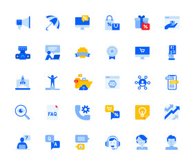 social network icons set for personal and business use. vector illustration icons for graphic and we