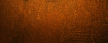 Panoramic Grunge Rusted Metal Texture, Rust And Oxidized Metal Background, Banner. Old Metal Iron Panel