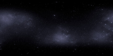 Wall Mural - 360 degree equirectangular projection space background with nebula and stars, environment map. hdri 