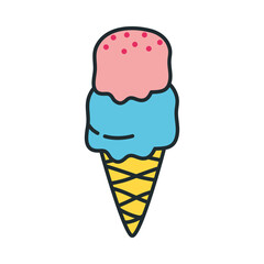 Wall Mural - ice cream cone