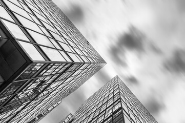 Aufkleber - Exterior of modern architecture. Building abstract background