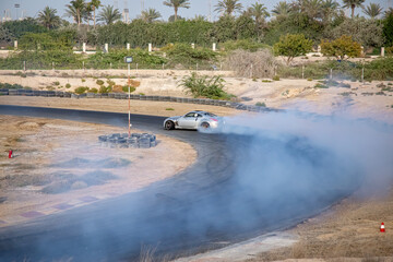 Wall Mural - Cars on track drag racing