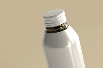 Canvas Print - Aluminum Beverage Bottle 3D Rendering