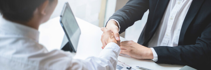 job interview at office business and human resources concept.