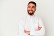 © Asier - Young arab man wearing typical arab clothes isolated on white background
