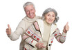 © aletia2011 - Portrait of senior couple  with thumbs up