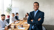 © Prostock-studio - African American Male Entrepreneuer Smiling To Camera Posing In Office