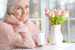 © aletia2011 - beautiful senior woman drinking tea   at home