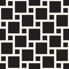 Vector seamless geometric pattern. Simple abstract lines lattice. Repeating elements stylish background